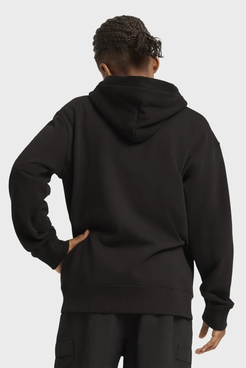 Детское черное худи Wardrobe Essentials Relaxed Hoodie Youth 3