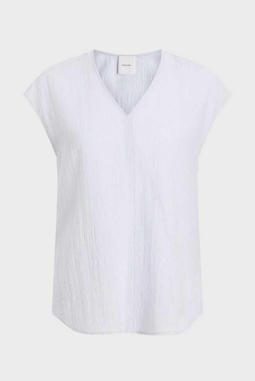 Жіночий світло-сірий топ CRINKLED SLEEVELESS 6
