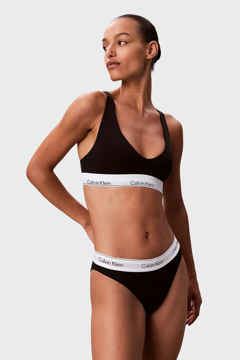 Жіночі чорні трусики HIGH LEG TANGA 5