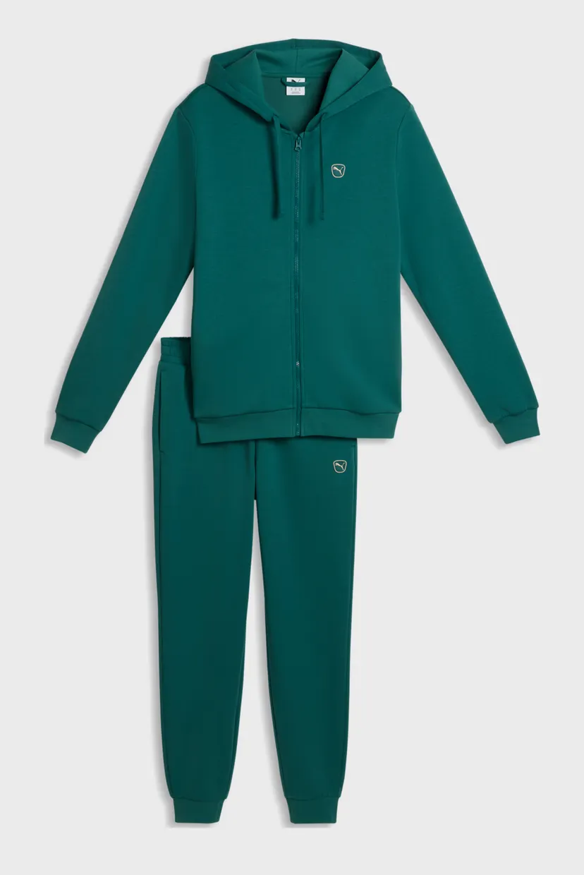 Чоловічий темно-зелений спортивний костюм (худі, штани) Essentials Elevated Tracksuit Men 4