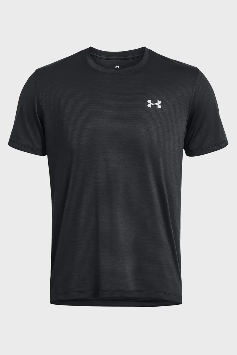 Чоловіча чорна футболка UA LAUNCH SHORTSLEEVE 3