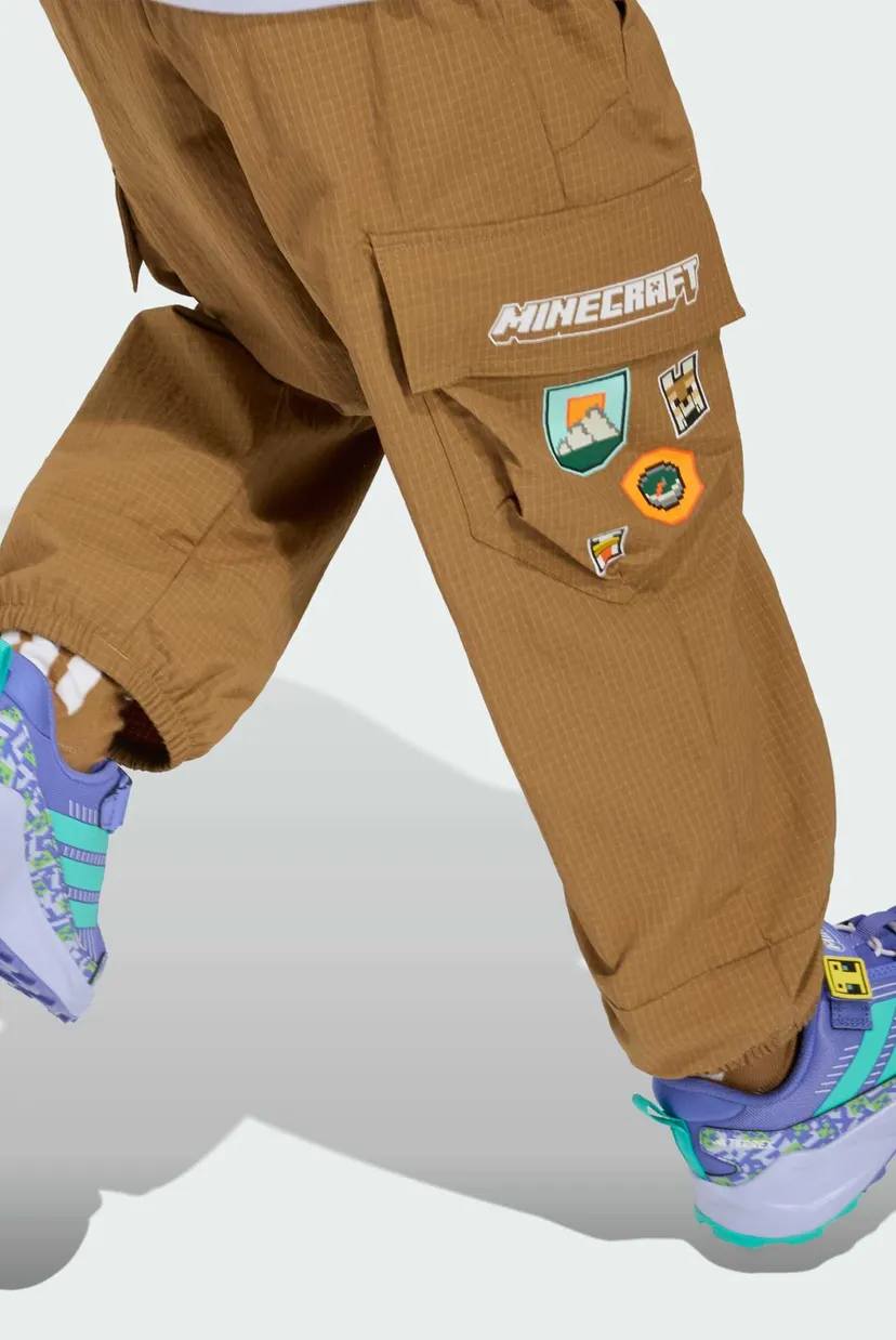 Дитячі коричневі спортивні штани adidas Minecraft Terrex CLIMA365 Kids 4