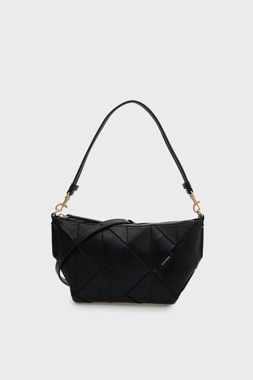 Жіноча чорна сумка WOVEN SHOULDER 4