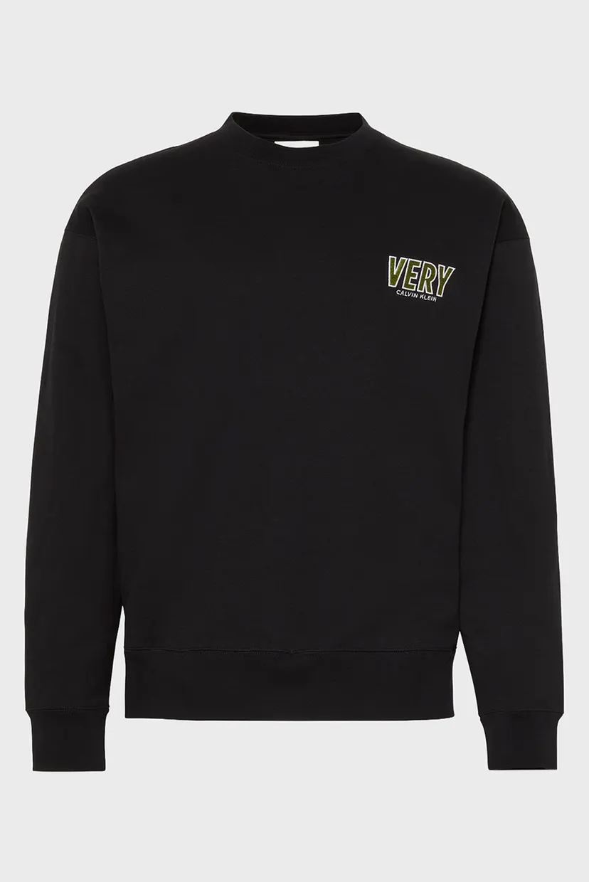 Чоловічий чорний світшот PREMIUM FLEECE LOGO 7