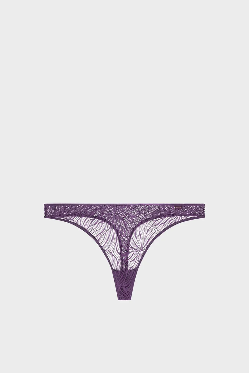 Жіночі фіолетові трусики THONG 6