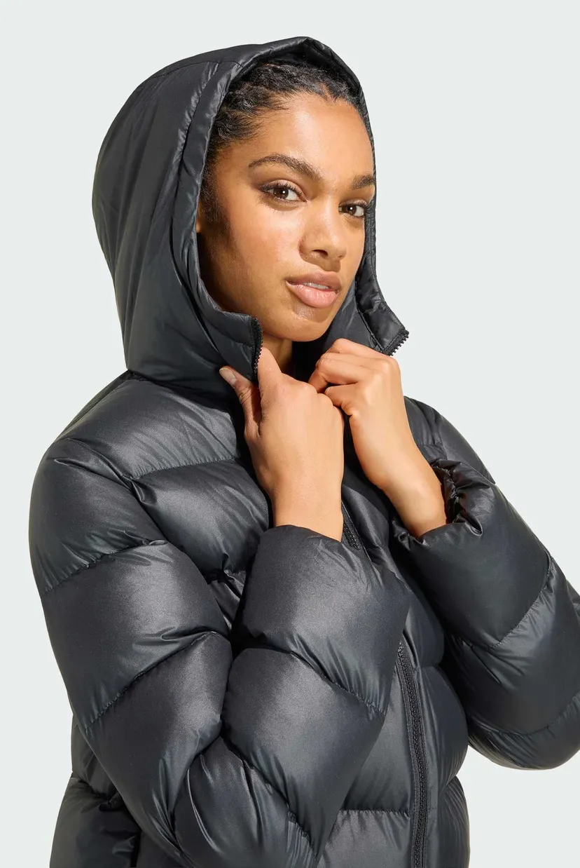 Жіноча чорна куртка ESSENTIALS INSULATION HOODED 4