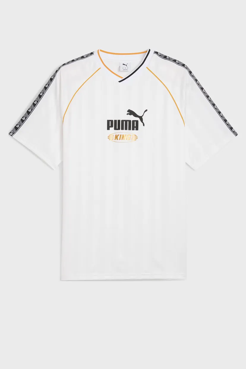 Белая футболка в полоску KING Relaxed Football Jersey Unisex (унисекс) 4