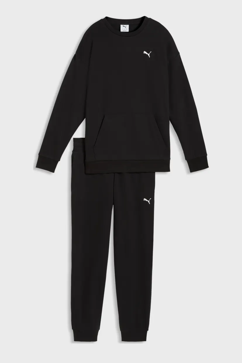 Женский черный спортивный костюм (свитшот, брюки) Relaxed Tracksuit Women 4
