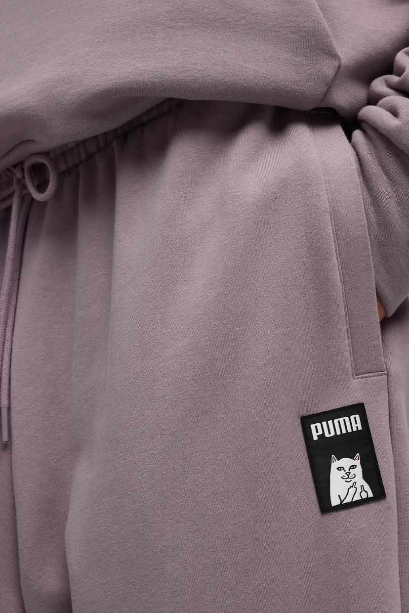 Мужские фиолетовые спортивные брюки PUMA x RIPNDIP Sweatpants Men 4