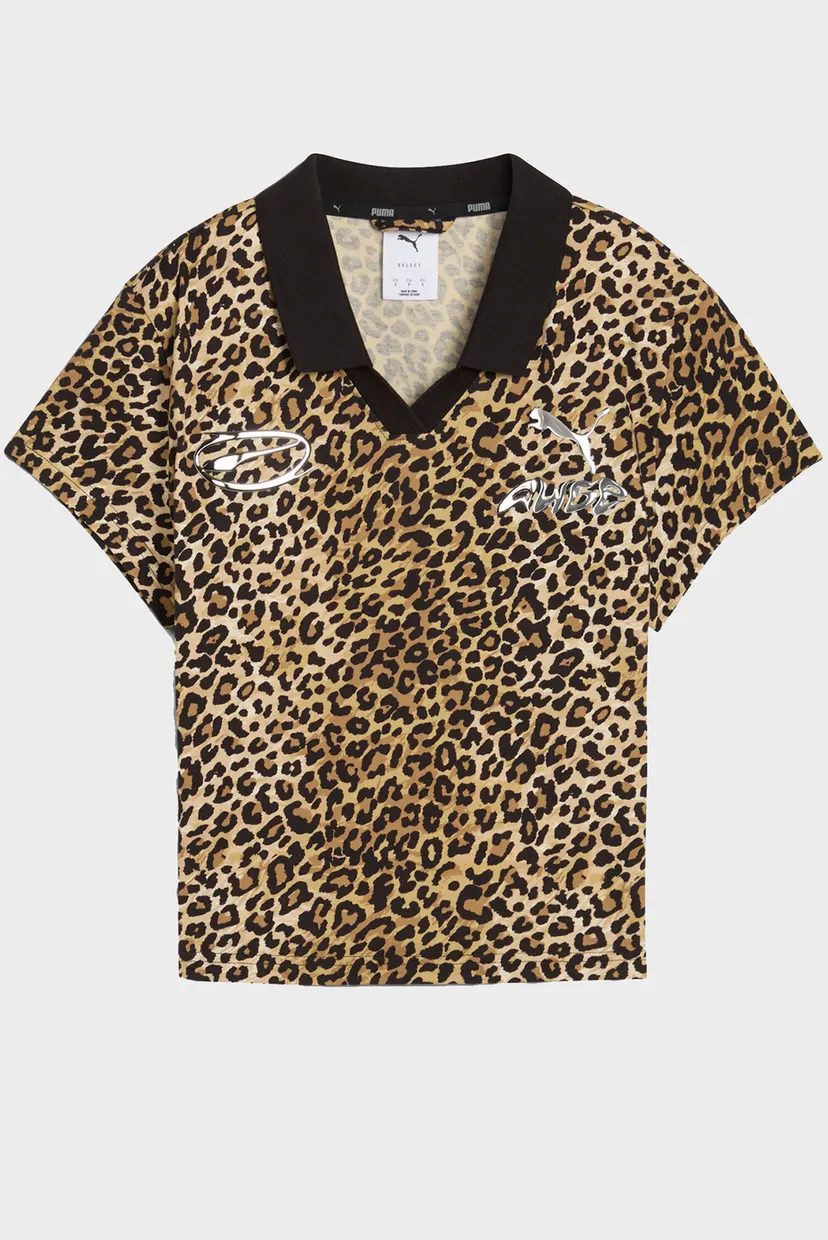 Женское бежевое поло с узором A$AP ROCKY x PUMA Baby Tee Women 6