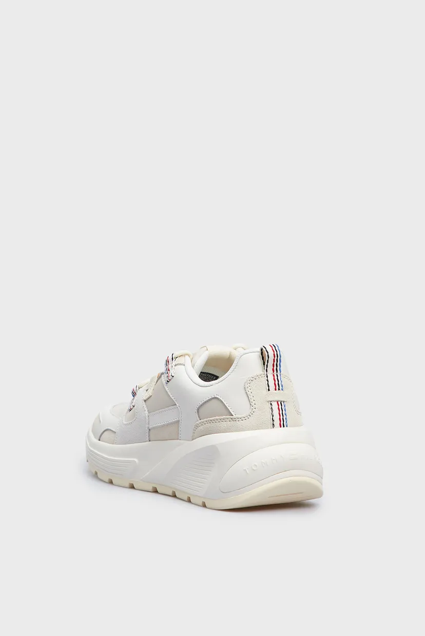 Женские белые кроссовки FASHION CHUNKY RUNNER STRIPES 5