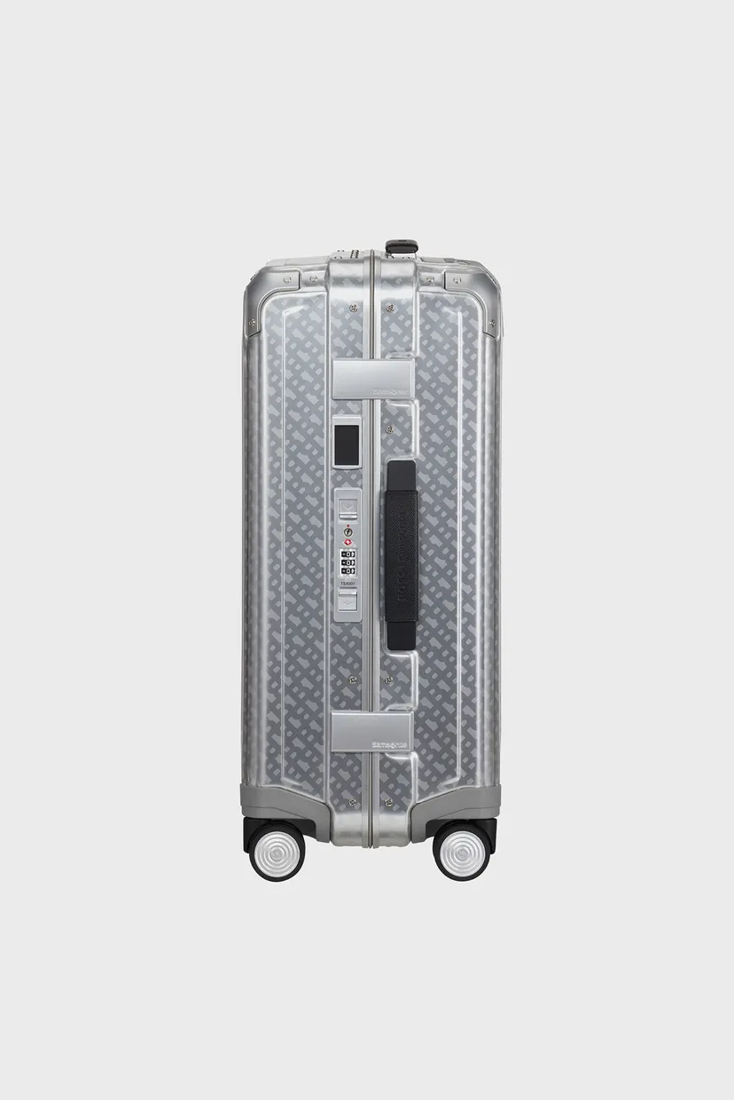 Срібляста валіза 55 см LITE-BOX ALU / BOSS ALUMINIUM MONOGRAM 3