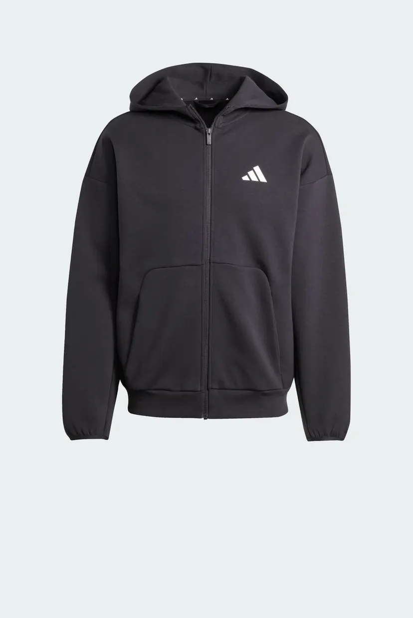 Мужское черное худи Future Icons Small Logo Full-Zip 6