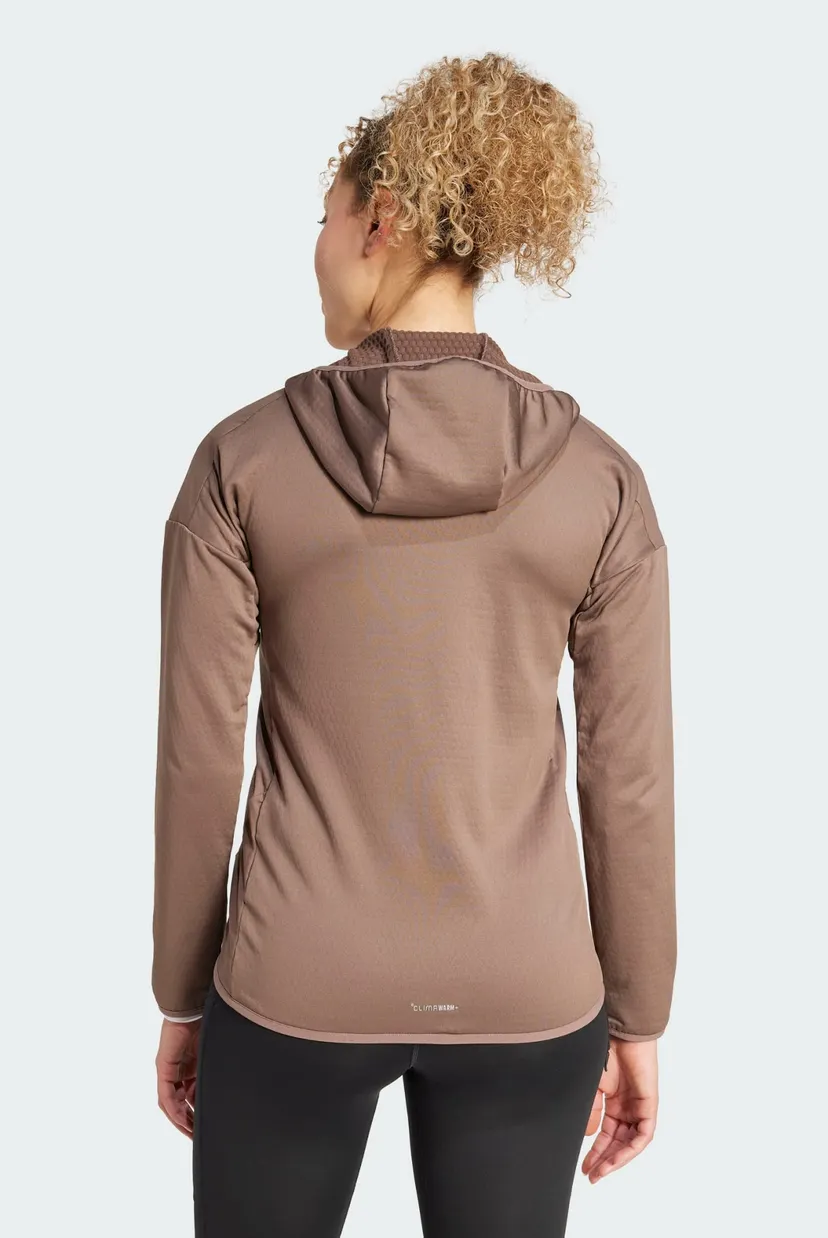 Жіноча коричнева вітровка Terrex Xperior Climawarm+ Wind Light Fleece Hooded 3