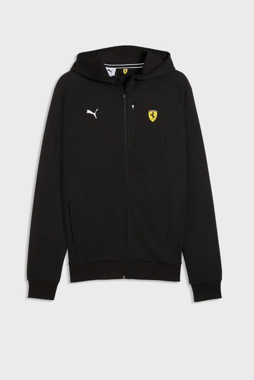 Чоловіче чорне худі Scuderia Ferrari Sweat Jacket Men 4