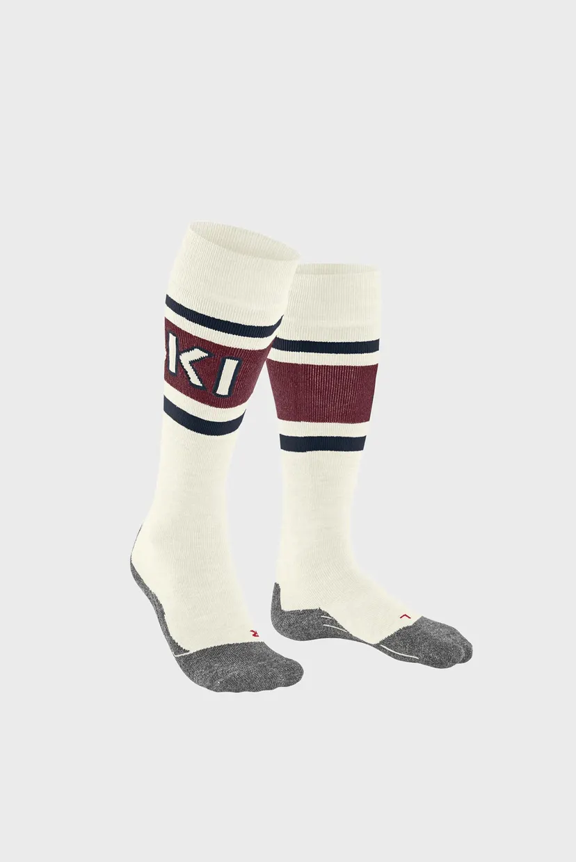 Женские белые лыжные гольфы FALKE SK2 INTERMEDIATE 3