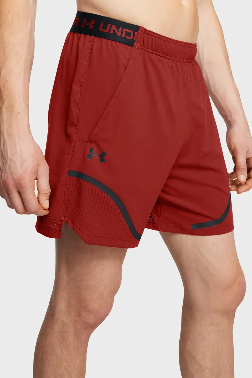 Чоловічі червоні шорти UA Vanish Woven 6in Grph Sts 4