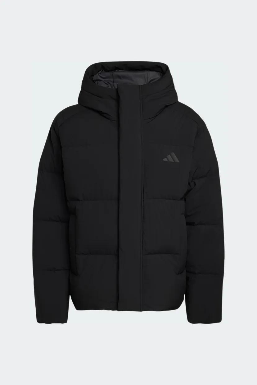 Мужской черный пуховик HELIONIC DOWN PUFFER HOODED 6