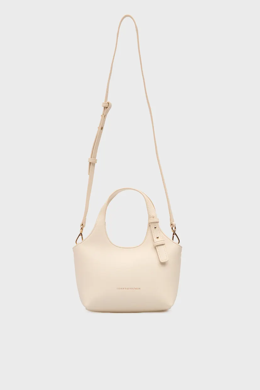 Жіноча біла сумка LOGO MINI TOTE 6