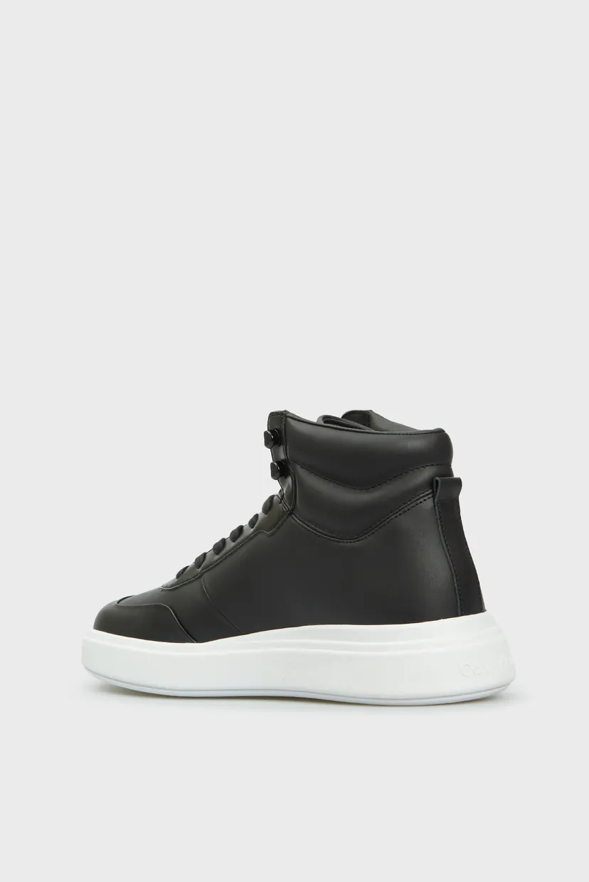 Чоловічі чорні шкіряні кросівки HIGH TOP LACE UP HF 5