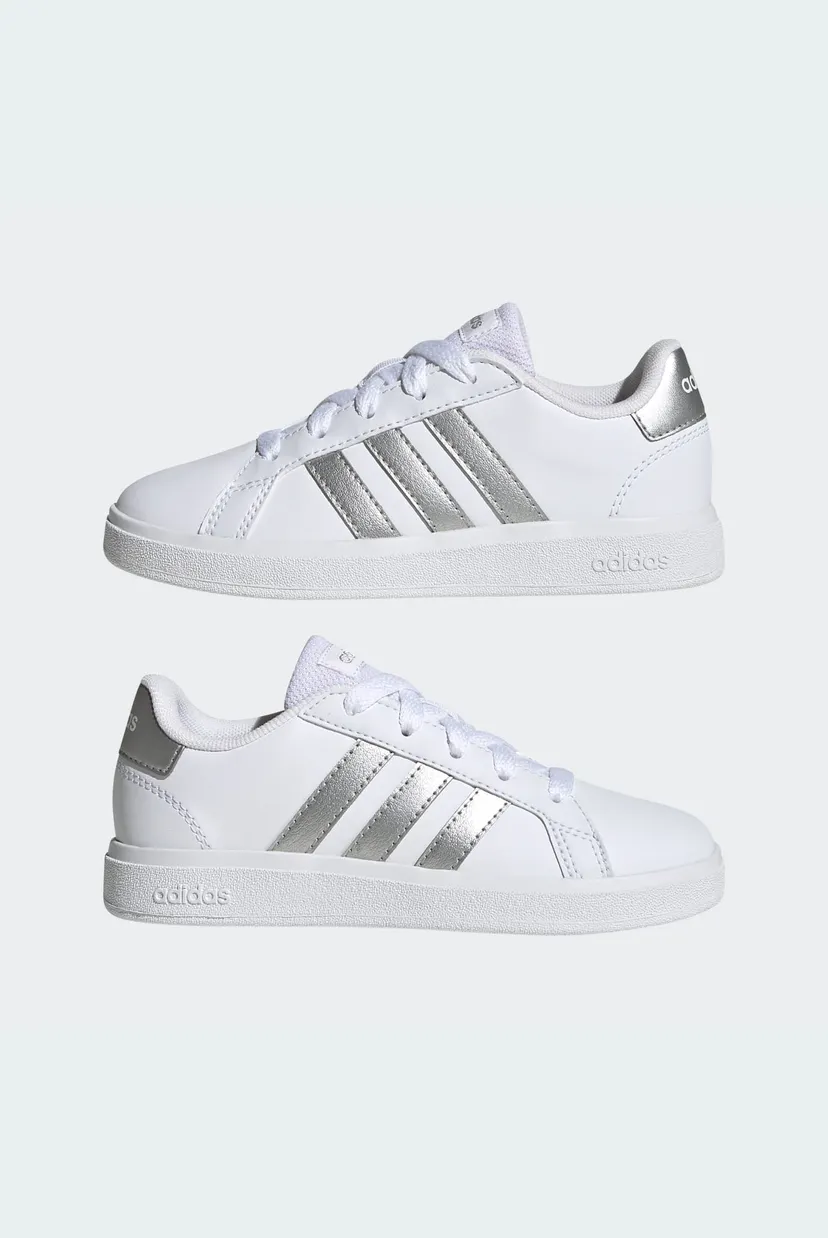 Детские белые сникерсы Grand Court Lifestyle Tennis Lace-Up 7