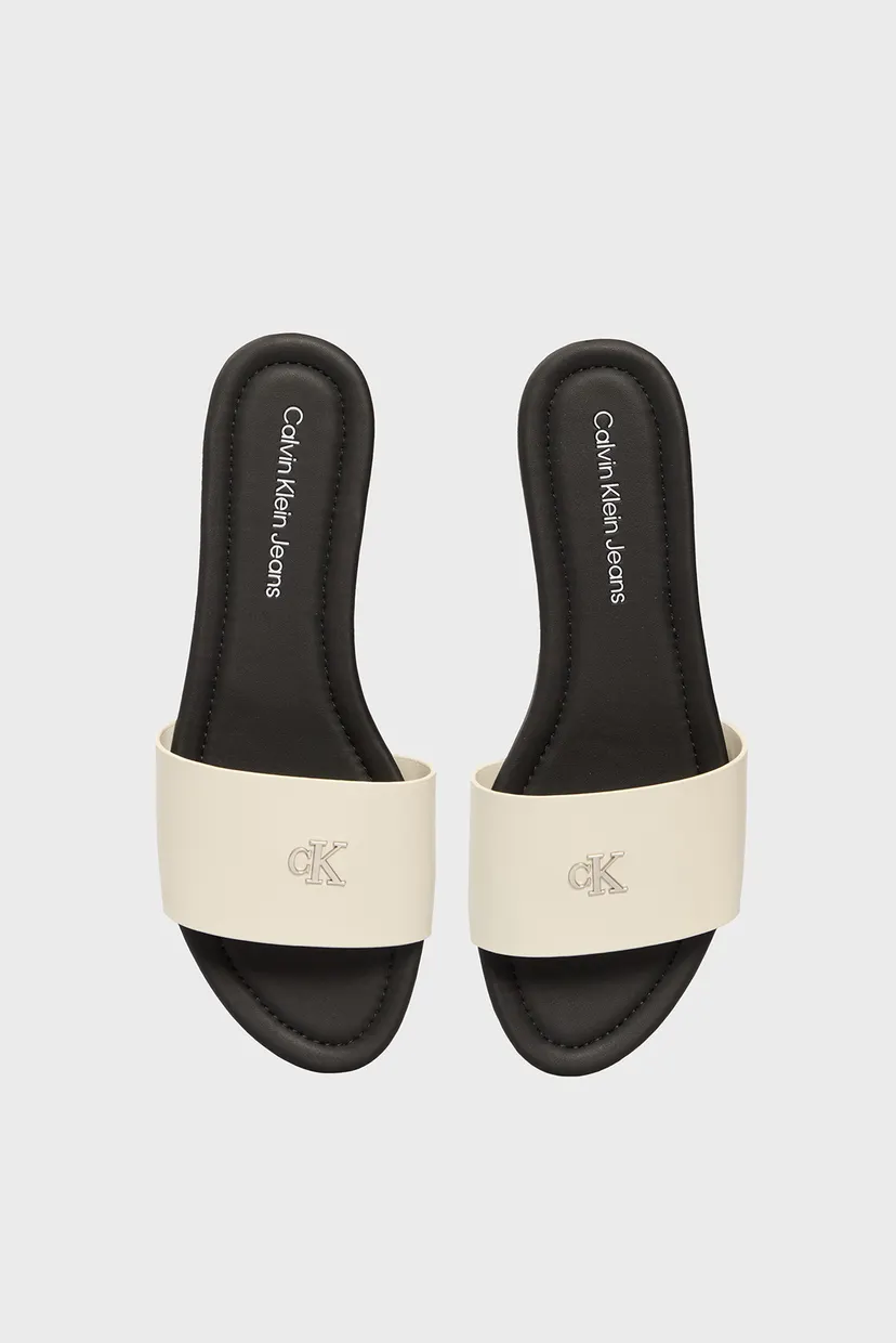 Жіночі білі слайдери FLAT SANDAL 4
