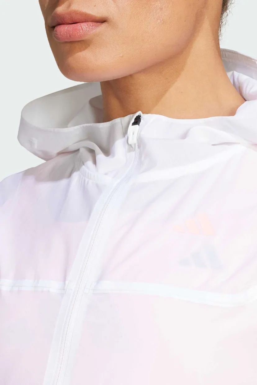 Женская белая ветровка Adizero Running Lightweight 4