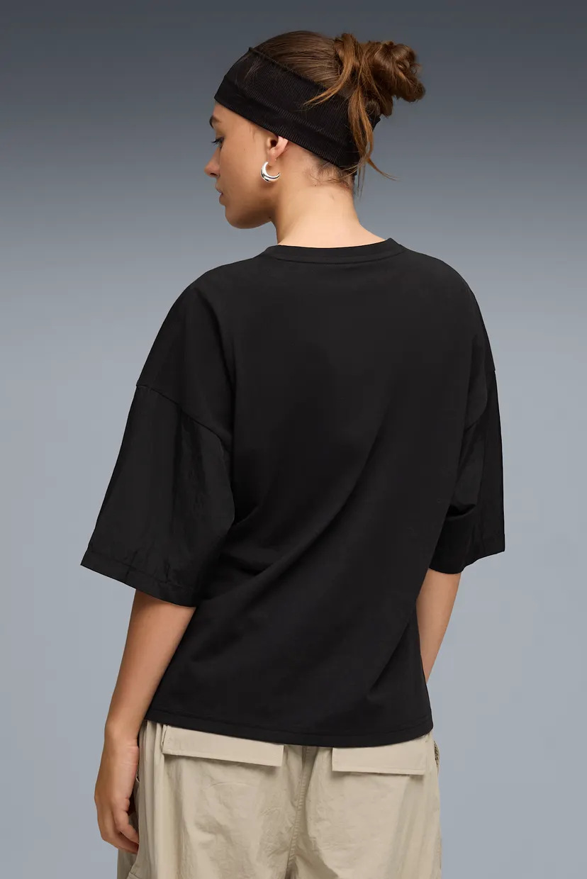 Женская черная футболка HER Oversized Tee Women 3