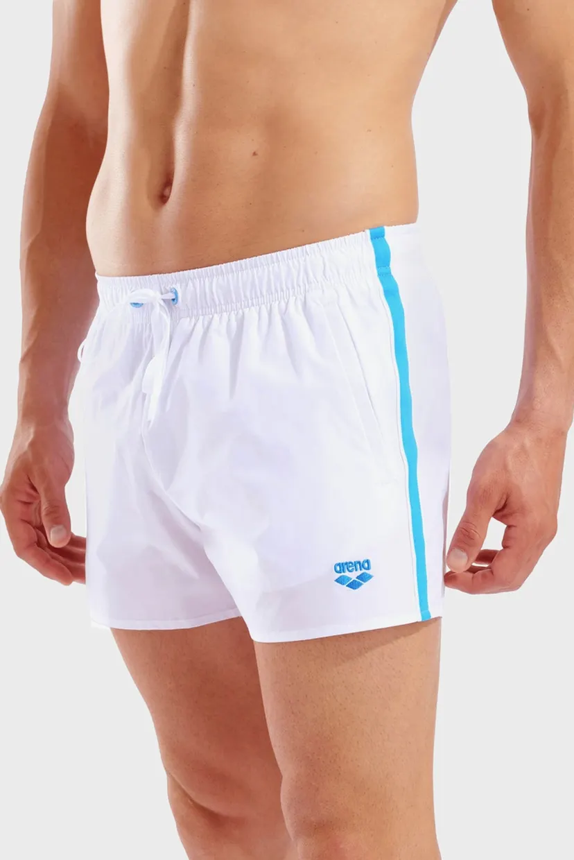 Мужские белые плавательные шорты SIDE TAPES BEACH X-SHORT 4