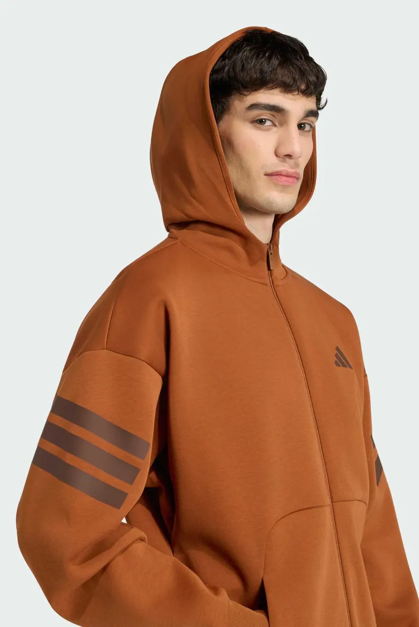Мужское рыжее худи Future Icons 3-Stripes 4