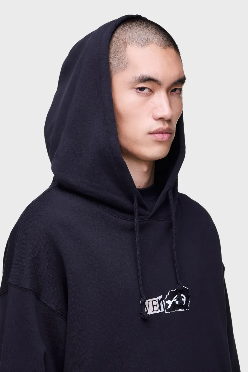 Черное худи Y-3 BRUSHED TERRY GFX (унисекс) 5