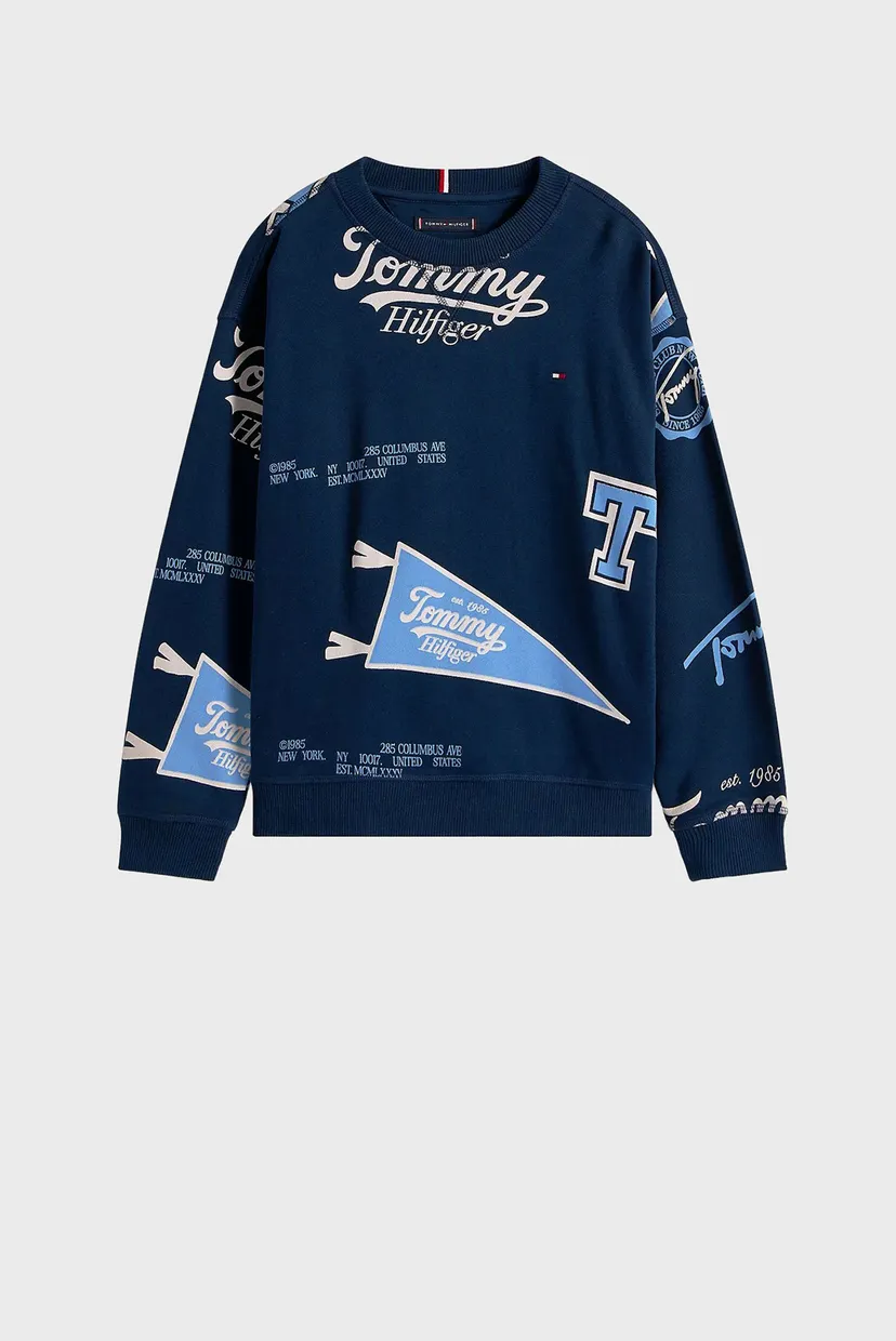 Детский темно-синий свитшот ALL OVER PRINTED 5