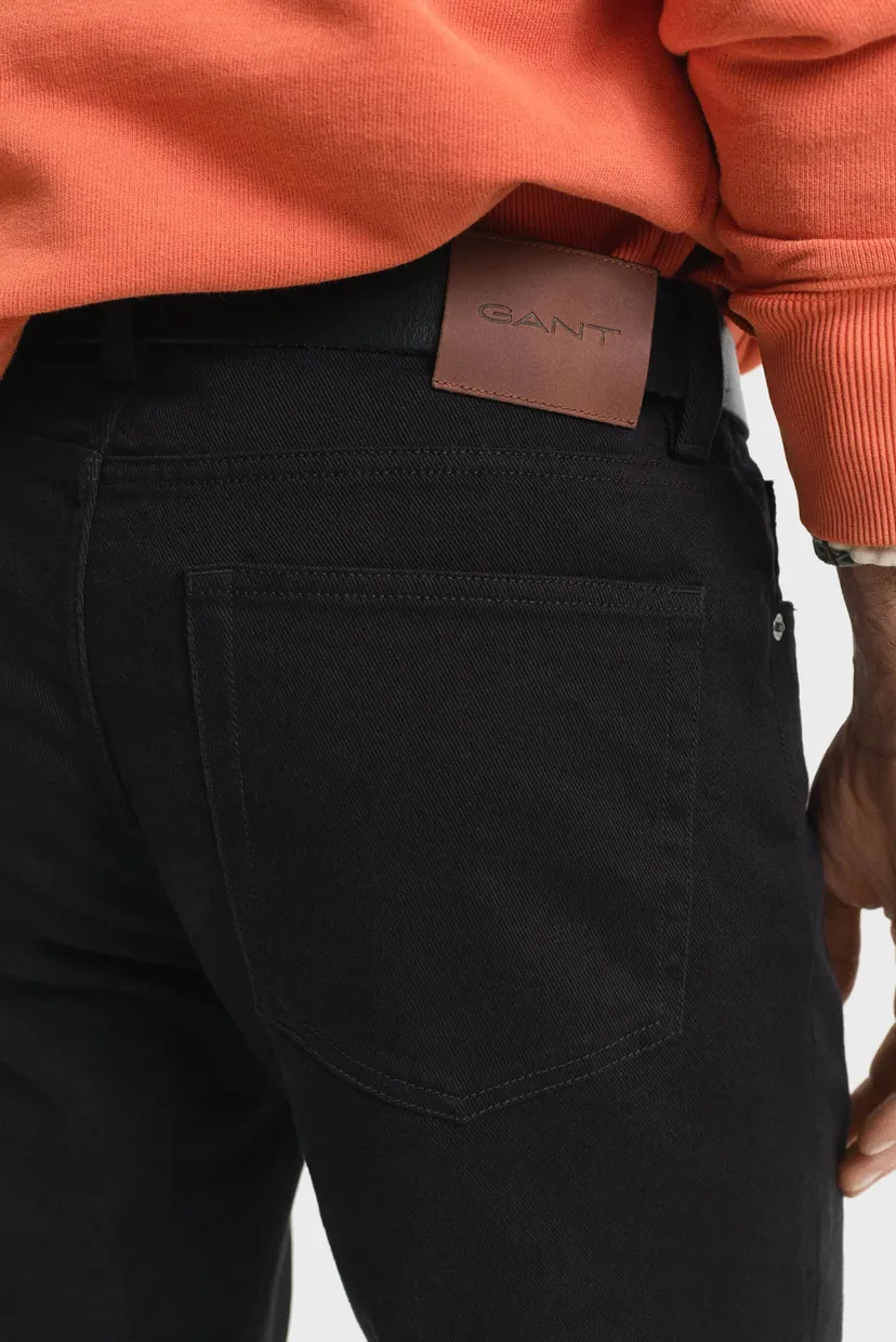 Чоловічі чорні джинси REGULAR SOFT TWILL 5