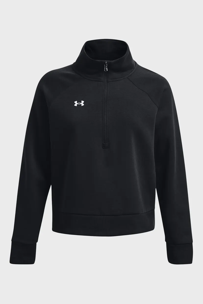 Жіноча чорна спортивна кофта UA Rival Fleece HZ 5