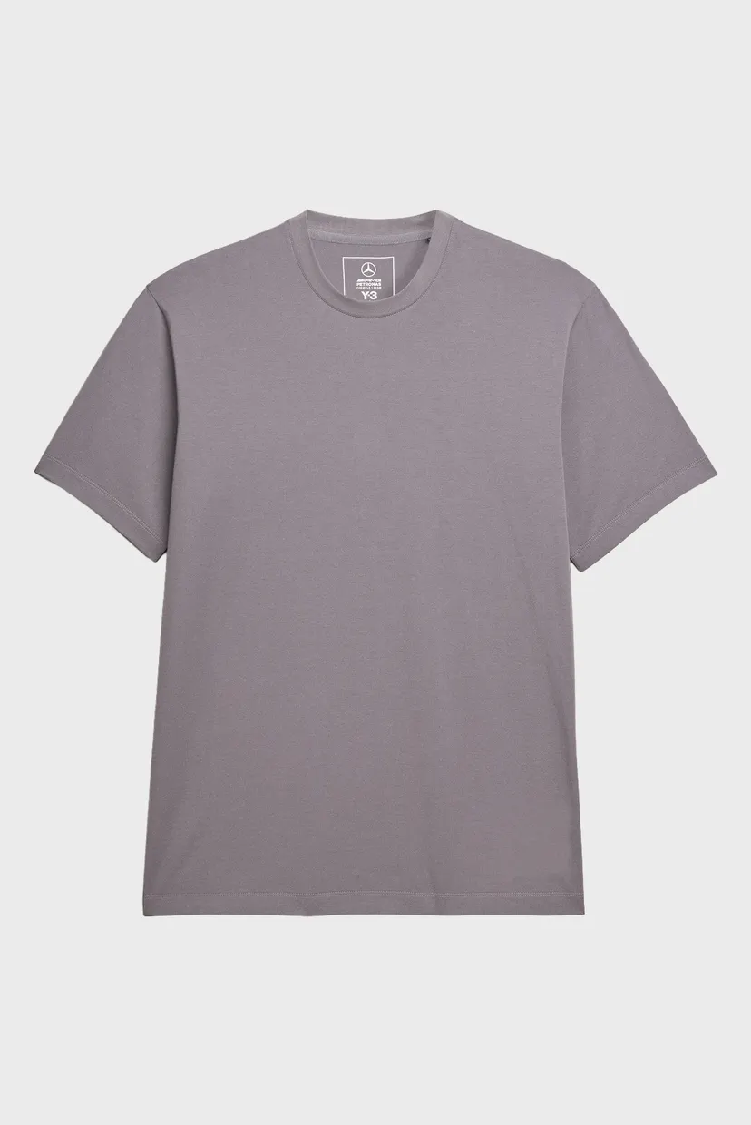Сіра футболка Y-3 MERCEDES LOGO STACK SHORT SLEEVE (унісекс) 7