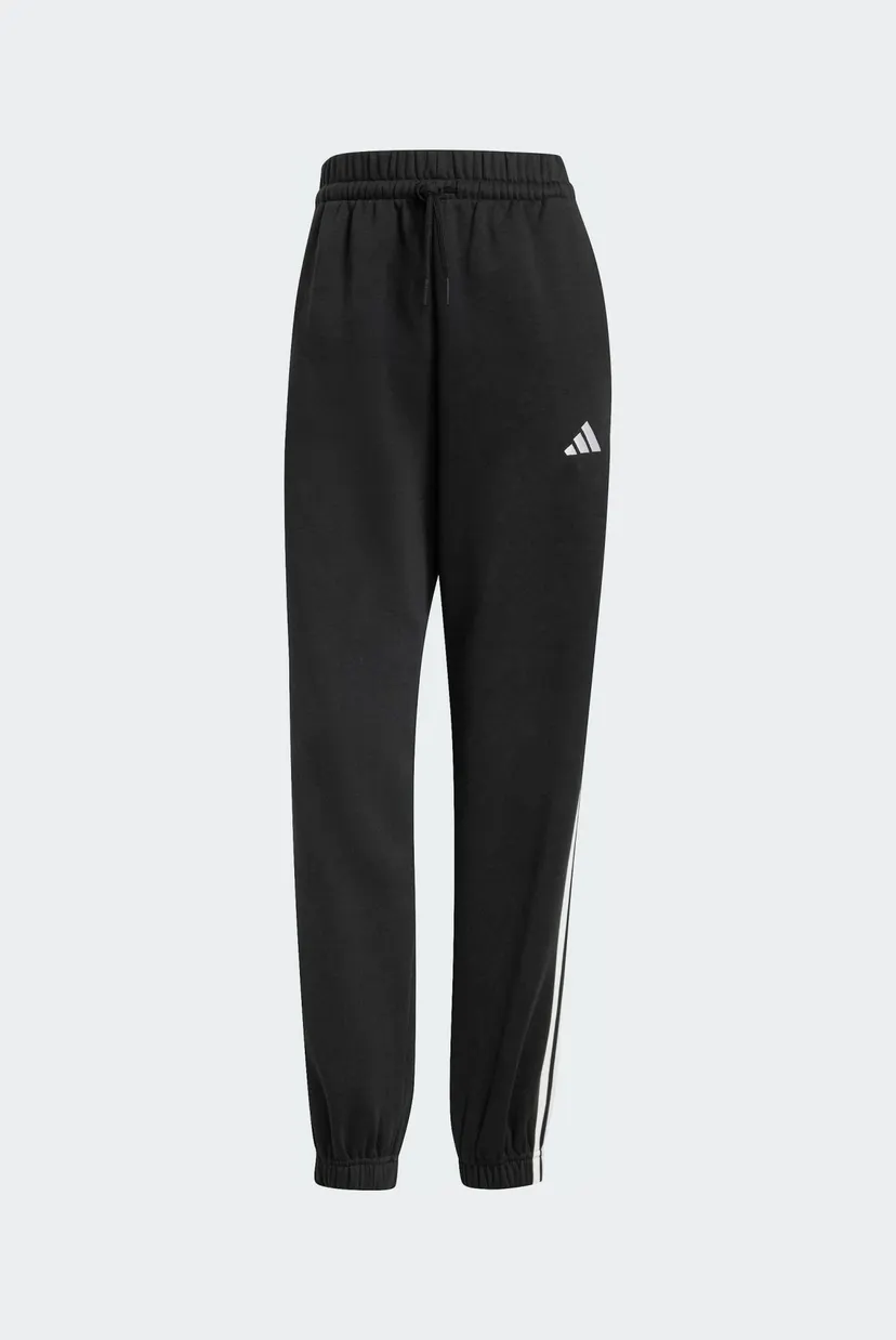 Жіночі чорні спортивні штани Essentials 3-Stripes Fleece Loose-Fit 6