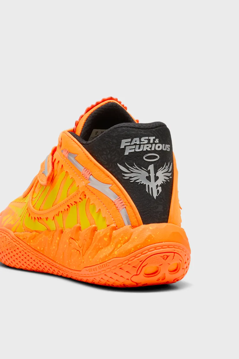 Помаранчеві кросівки PUMA x FAST & FURIOUS MB.05 LA Basketball Shoes Unisex 7