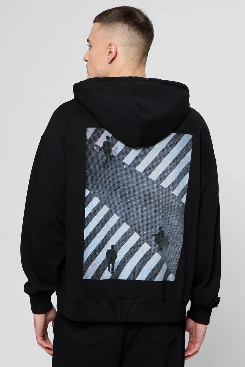 Чоловіче чорне худі HUGO 50553348;001 — MD-Fashion