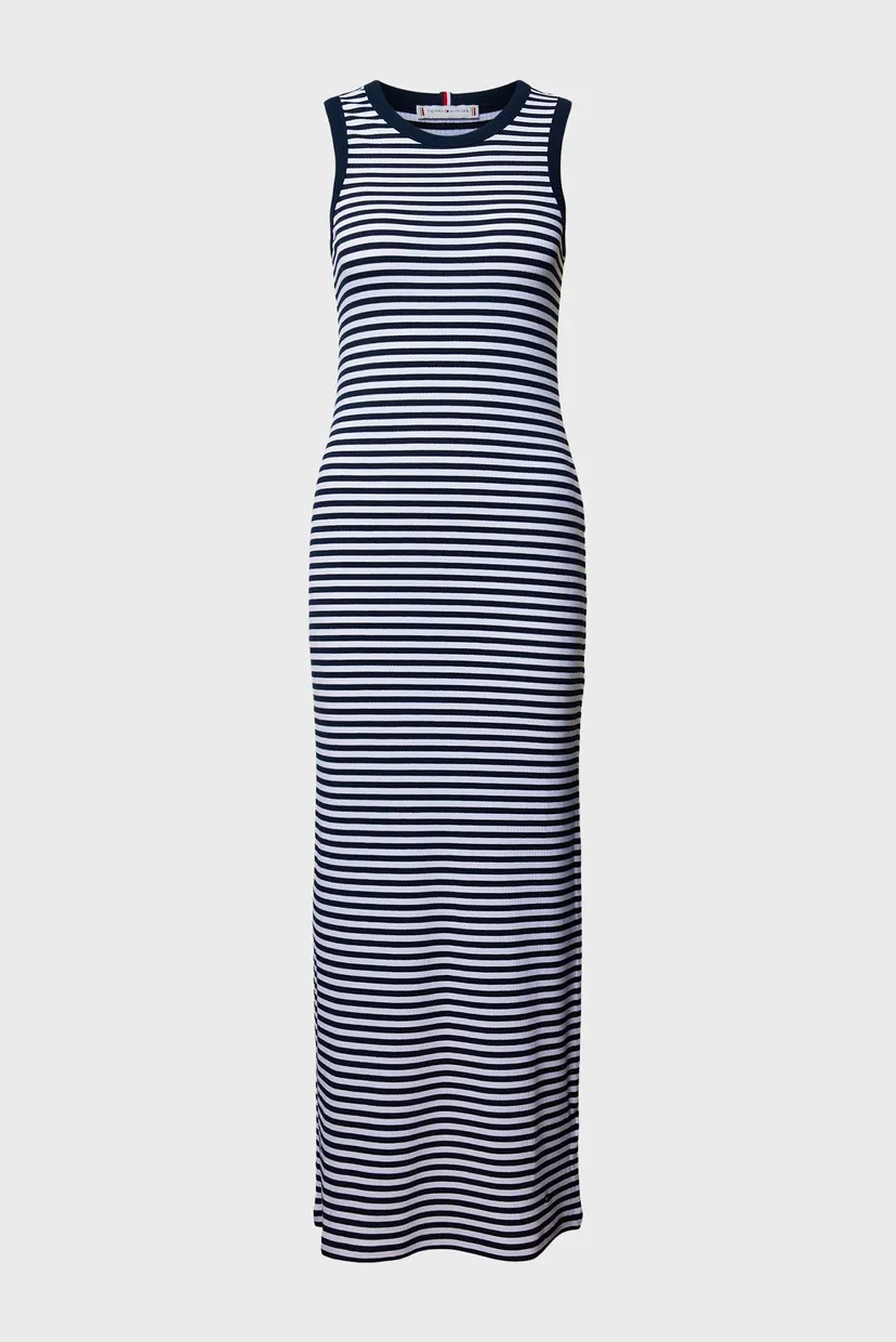 Жіноча сукня у смужку SLIM 5X2 STR RIB MIDI 5