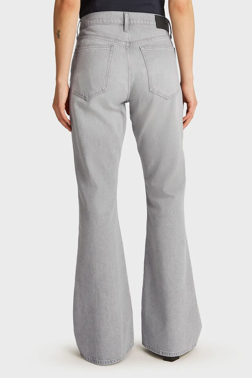 Жіночі світло-сірі джинси MR RELAXED FLARE - MID GREY 3