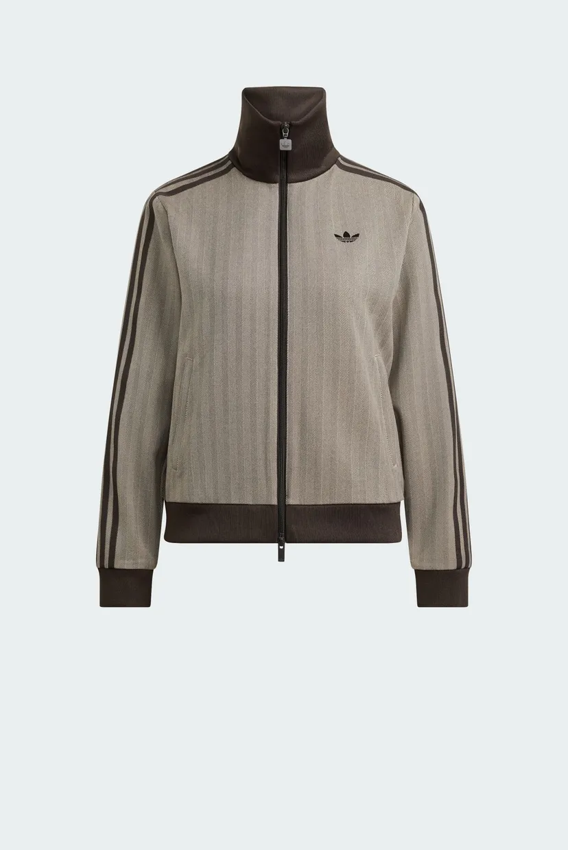 Женская бежевая спортивная кофта с узором OG TWEED 6