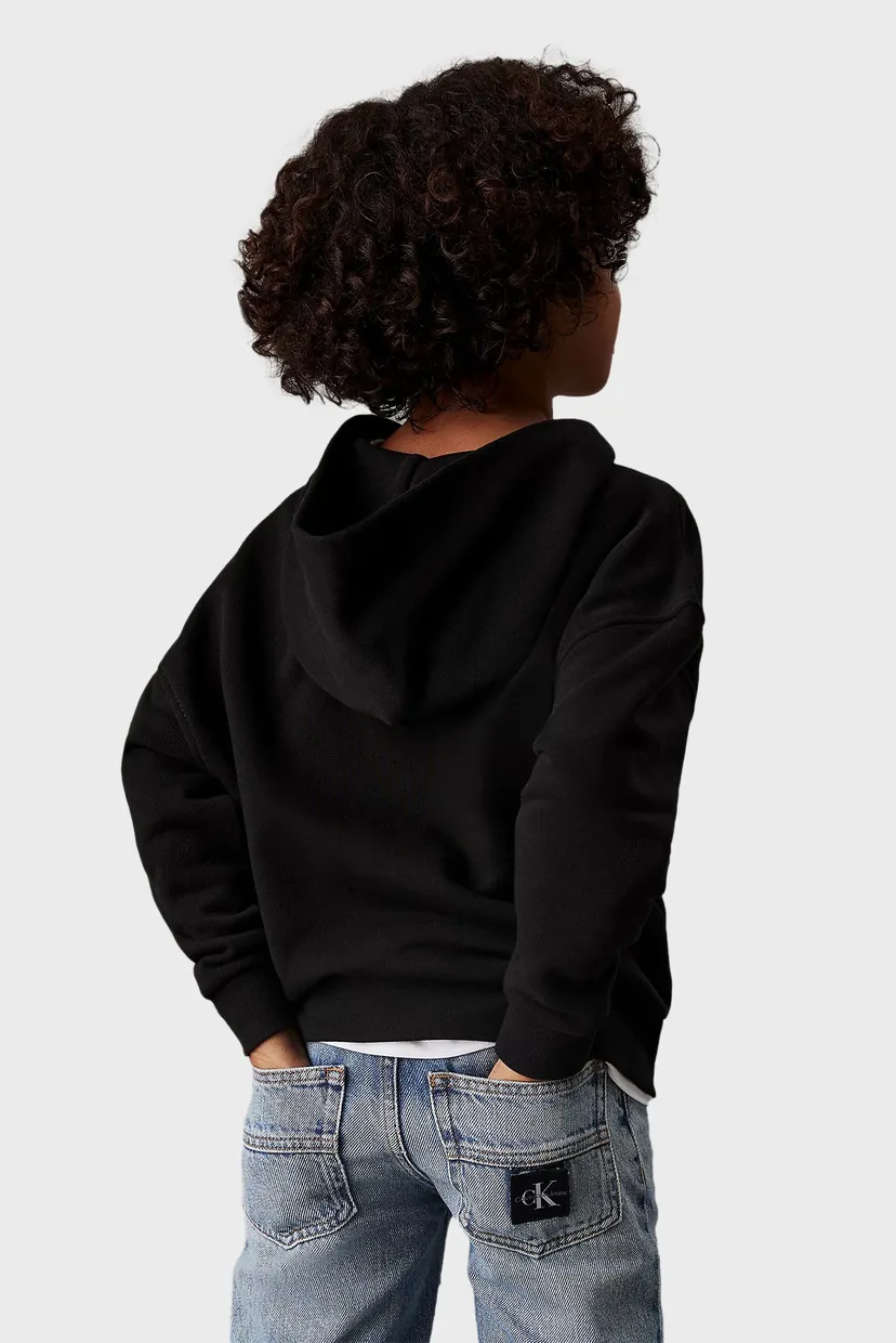 Детское черное худи EMBRO. CK LOGO TERRY HOODIE 3