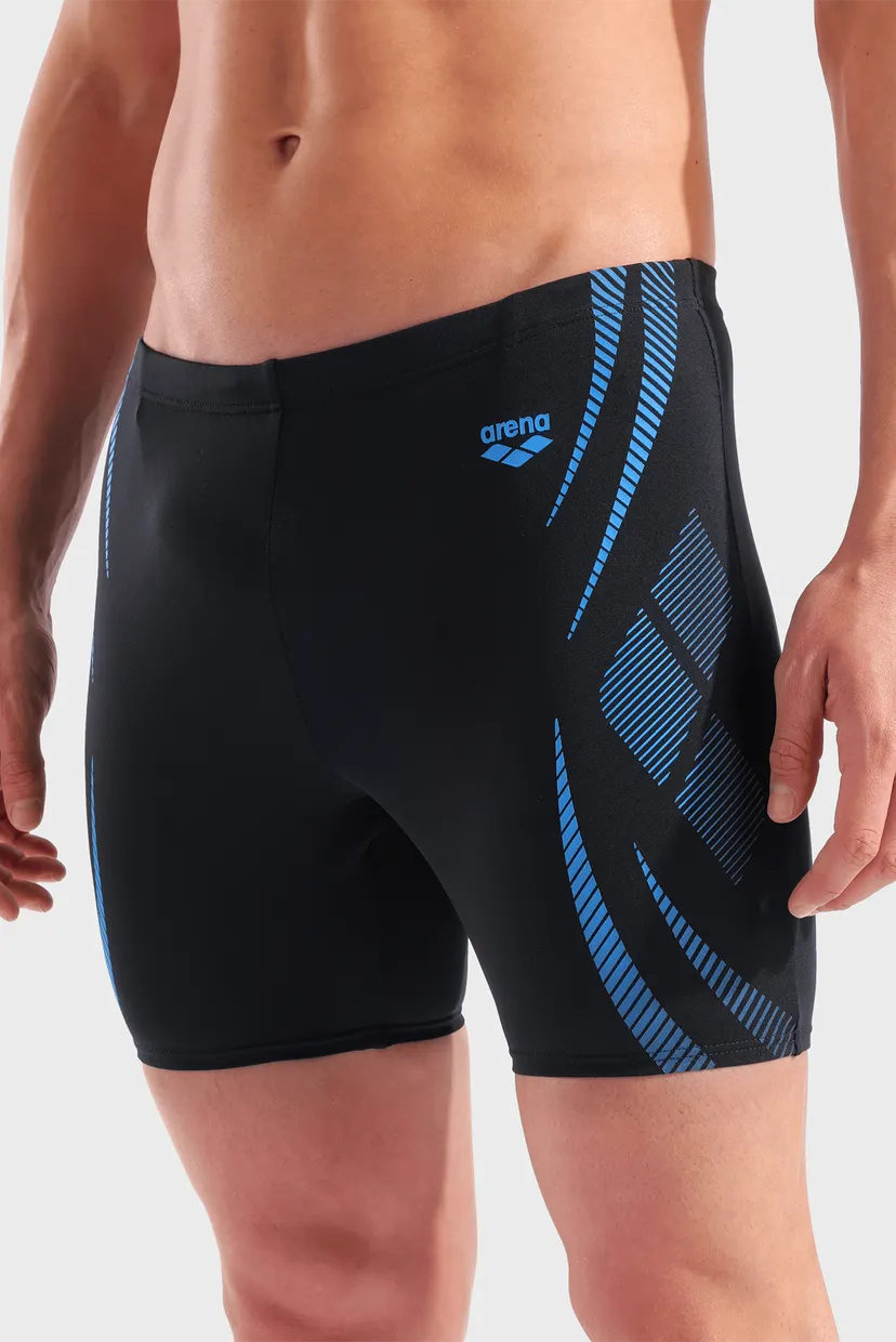 Мужские черные гидрошорты POSEIDONIA SWIM MID JAMMER 4