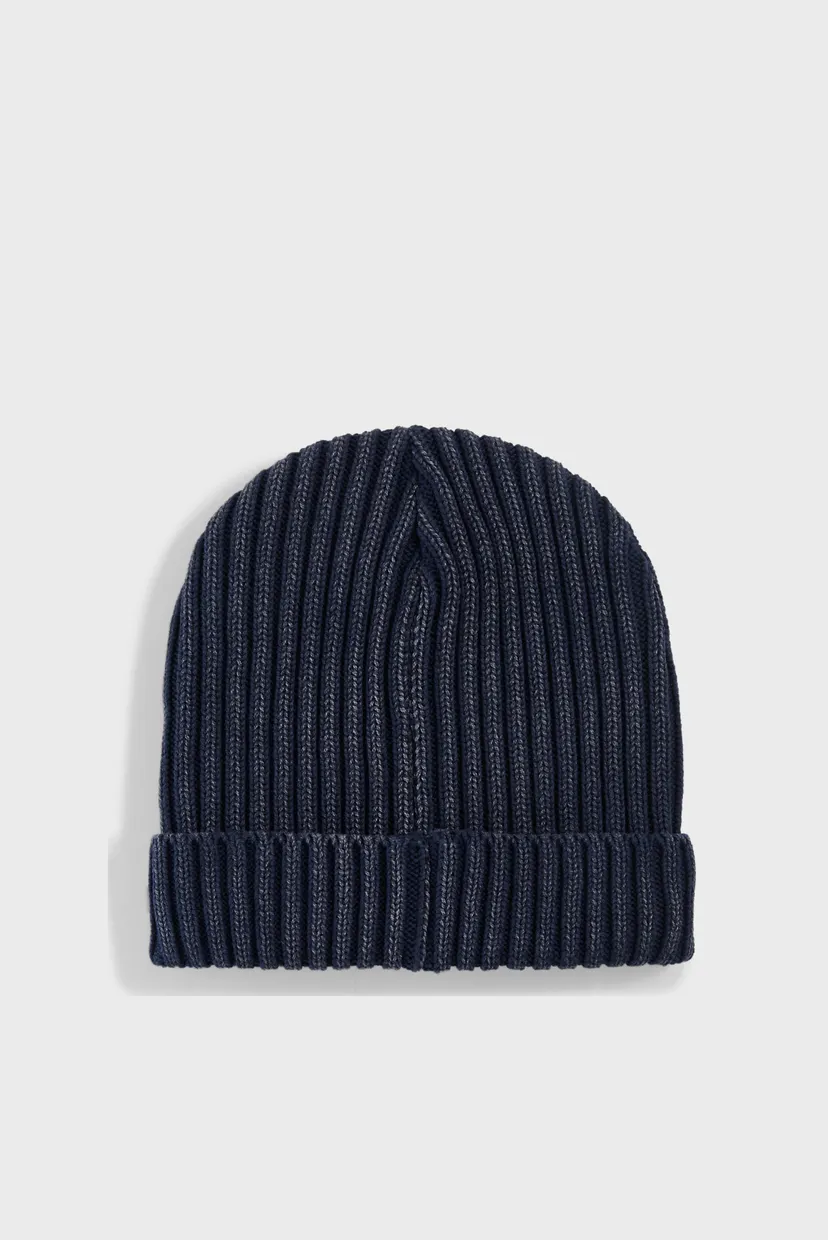 Темно-синяя шапка Premium Essentials Mid Crown Beanie 3