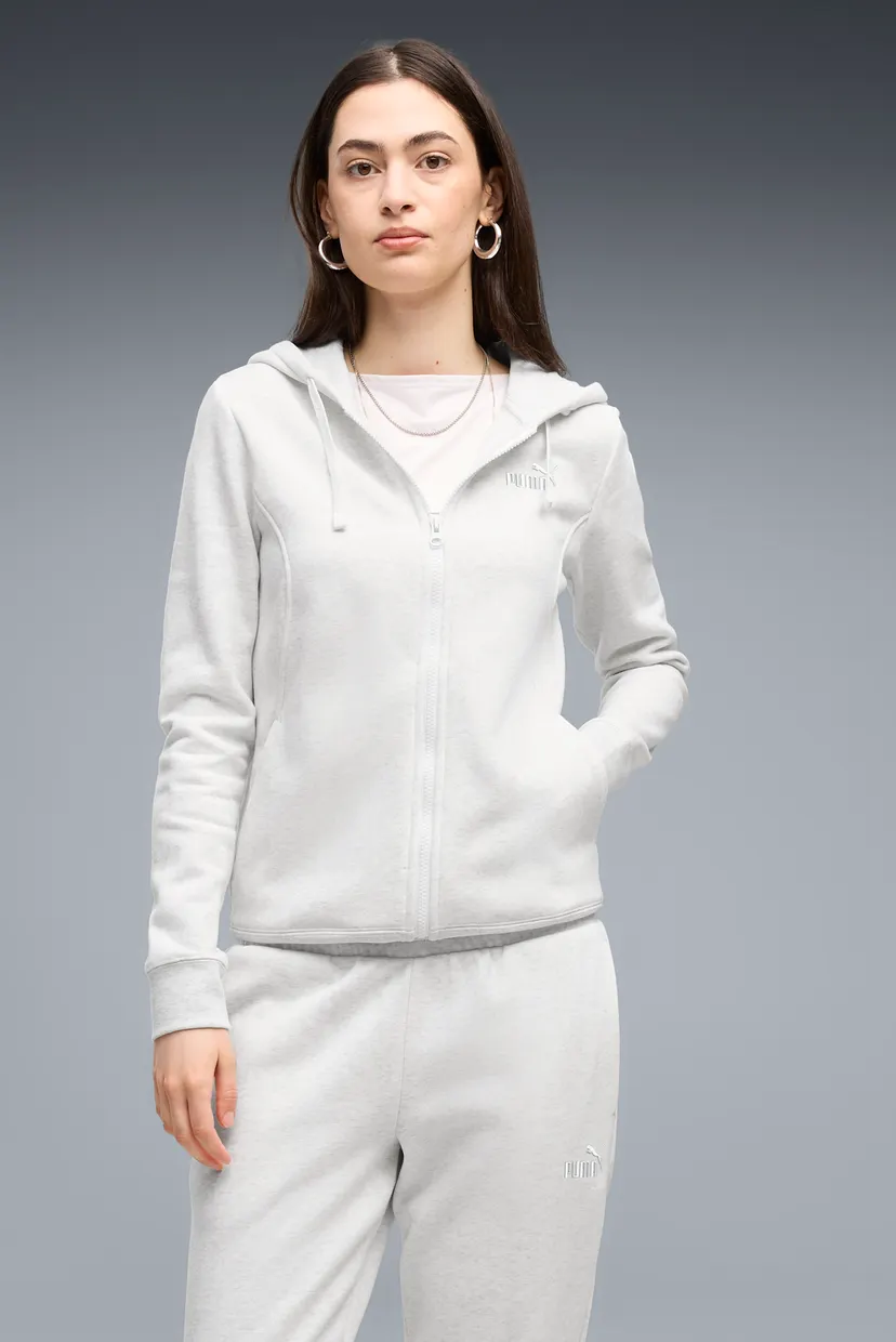 Женский светло-серый спортивный костюм (худи, брюки) Hooded Full-Zip Tracksuit Women 3