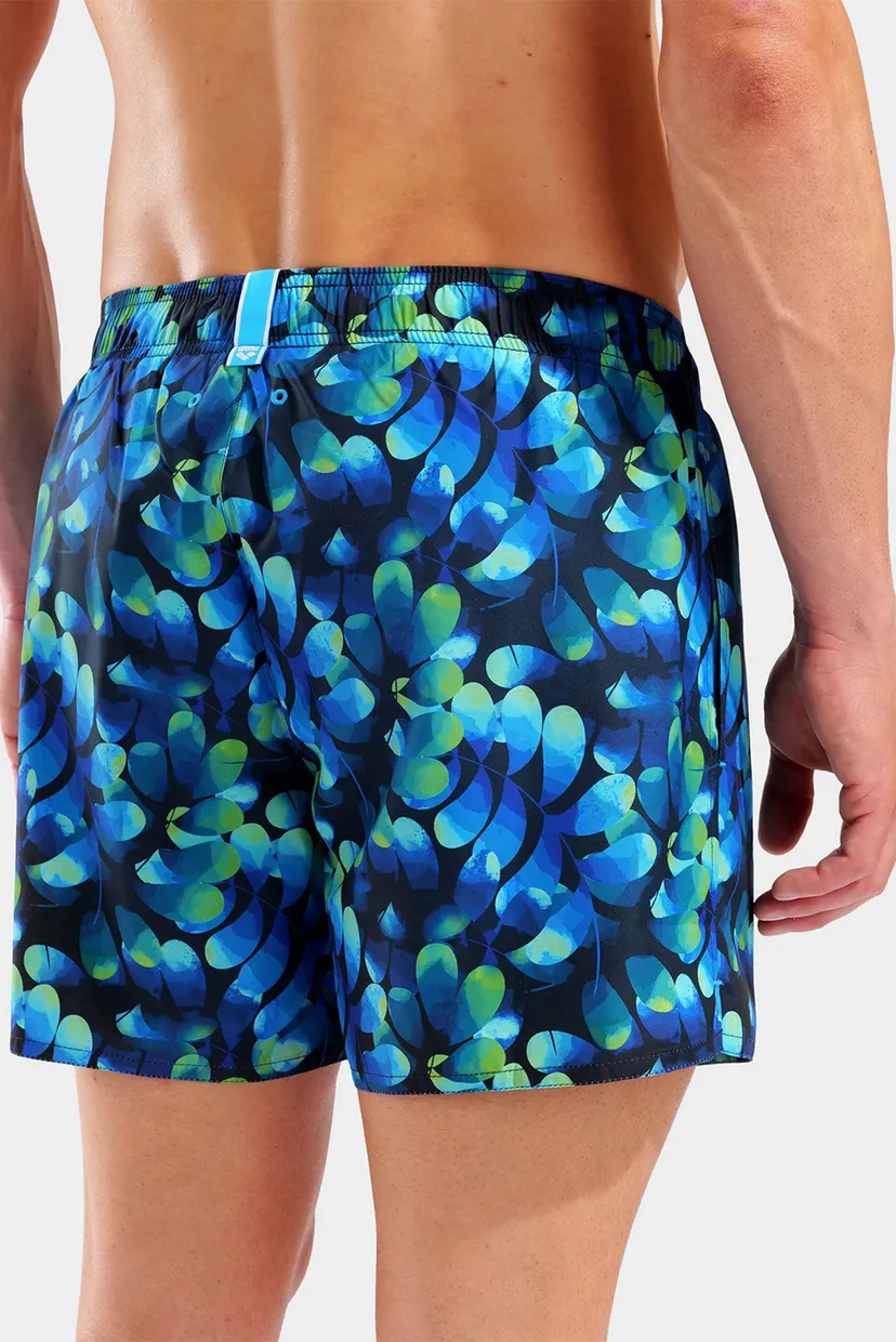 Чоловічі сині плавальні шорти з візерунком WATER PRINTS BEACH SHORT AO 5