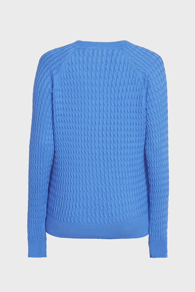 Женский голубой джемпер CO CABLE C-NK SWEATER 6