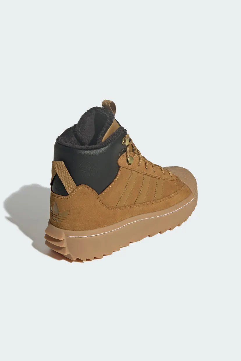 Дитячі коричневі замшеві хайтопи Superstar Winterized Trek Kids 5