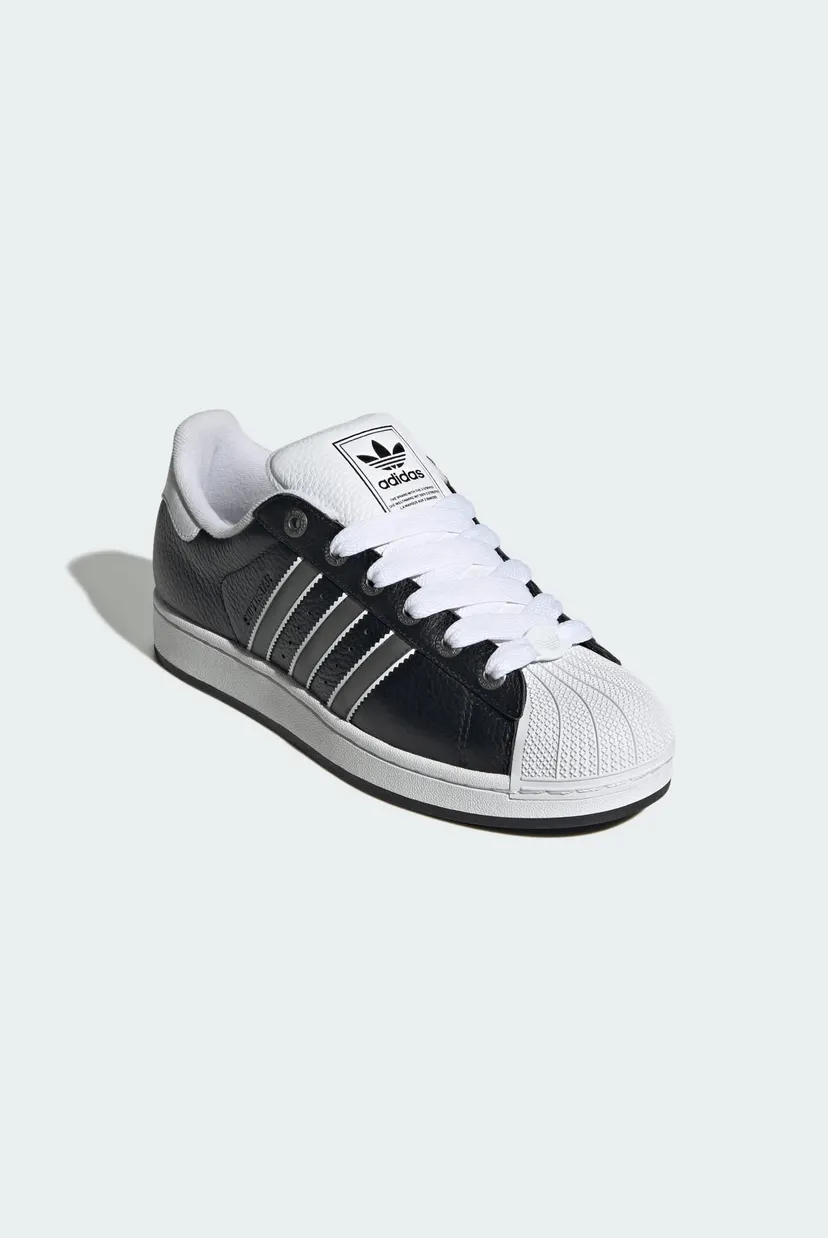 Черные кожаные сникерсы Superstar II 4