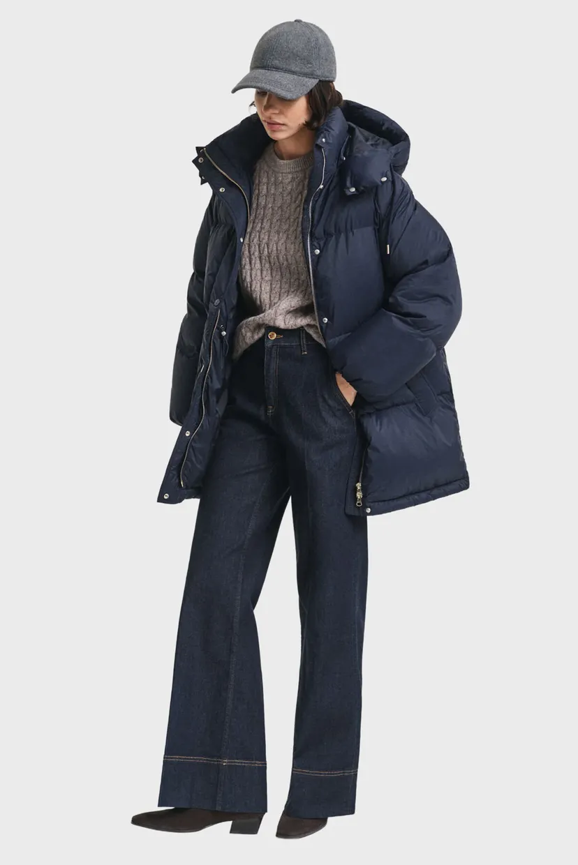 Женский темно-синий пуховик LENGTH Gant 4700400 — MD-Fashion